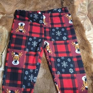 Rudolph leggings/pajama bottoms Size Large 11-13